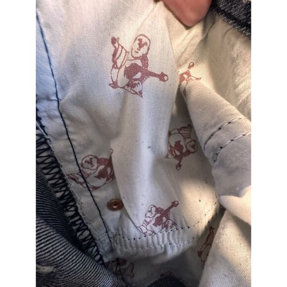 True Religion World‎ Tour USA Limited Edition Y2K Jeans Women Sz 28 Raw Cuff Hem - Picture 10 of 16